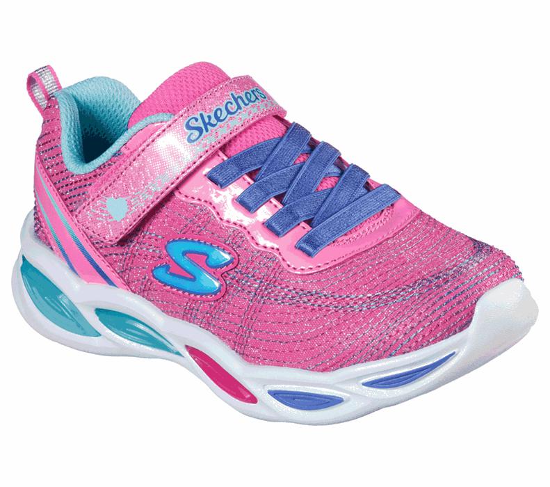 Skechers Flickor Rosa/Olika Färger Sneakers - S Lights: Shimmer Beams - Sparkle Glitz - Sverige (VEZ
